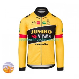 Homme Maillot vélo Hiver Thermal 2022 Team Jumbo-Visma N001